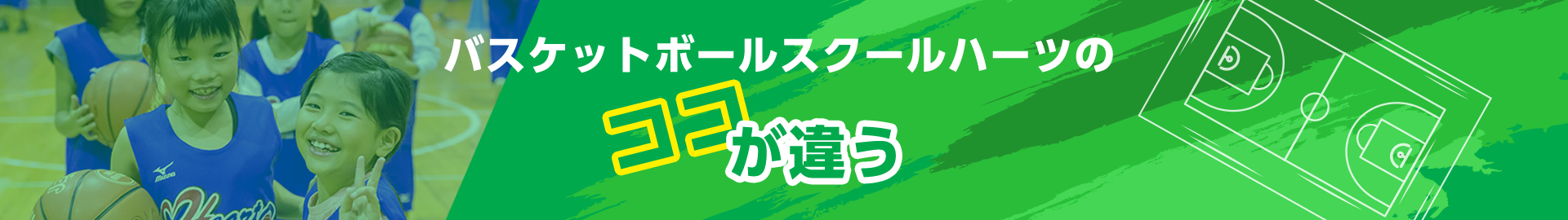バスケットボールスクールハーツのココが違う